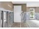 Inviting front entrance showcasing potential with a door and window, awaiting personalization at 5215 Denver Ne St, St Petersburg, FL 33703