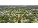 A high angle aerial view of a residential neighborhood with mature trees at 5901 3Rd S St, St Petersburg, FL 33705