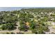 Aerial view of a home in a lush neighborhood near the coast, offering a serene and private living environment at 5901 3Rd S St, St Petersburg, FL 33705