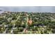 Scenic aerial view of a residential neighborhood with mature trees and waterfront views at 5901 3Rd S St, St Petersburg, FL 33705