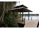 Dock over the water with beautiful views of the surrounding lake and nature at 6160 Fitzgerald Road, Odessa, FL 33556