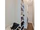 Spacious walk-in closet with built-in shelving, providing ample storage space for an organized wardrobe at 768 Pinellas Point S Dr, St Petersburg, FL 33705