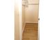 Small closet with rod for hanging clothes and wire shelving at 7904 Judith Cres, Port Richey, FL 34668
