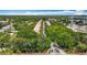 Expansive aerial view of a neighborhood featuring lush tree cover and well-maintained streets at 8576 Sandy Beach St, Tampa, FL 33634
