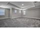 Large bonus room showcasing carpeted floors and abundant natural light from multiple windows at 10517 Crestview Heights Ave, Thonotosassa, FL 33592