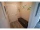 Cozy hallway with a padded bench and decor stars adds character and functionality at 13103 Monach Isles Dr, Riverview, FL 33579