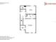 Second floor plan featuring bedrooms, closets, and a bathroom for the upper level layout at 13640 Forest Lake Dr, Largo, FL 33771