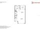 First floor layout featuring a kitchen, dining area, living room, half bath, and sun room at 13640 Forest Lake Dr, Largo, FL 33771