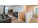 Loft area with a couch and television at 14560 Haddon Mist Dr, Wimauma, FL 33598