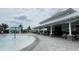 Community pool featuring a covered pavilion and fountain at 18292 Hunters Meadow Walk, Land O Lakes, FL 34638