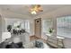 Inviting living room with an open floor plan to the dining area at 1920 E Chelsea St, Tampa, FL 33610