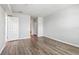 Spacious bedroom features wood-look flooring and ample natural light at 219 Pompano Se Dr # C, St Petersburg, FL 33705