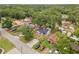 Aerial view of the home showcases its location within a lush, green neighborhood at 2313 Palm Ave, Seffner, FL 33584
