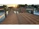 Exterior dock featuring a bench with a peaceful waterfront backdrop, perfect for enjoying the sunset at 3227 Bayshore Ne Blvd, St Petersburg, FL 33703