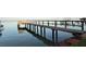 Long wooden dock extending into the water, providing deep water access for boating activities at 3227 Bayshore Ne Blvd, St Petersburg, FL 33703