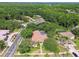 Aerial view of the community showcasing water features and lush landscaping at 3351 Bristol Pl, Tarpon Springs, FL 34688