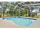 Inviting screened-in pool and jacuzzi area, perfect for outdoor relaxation and entertainment at 3351 Bristol Pl, Tarpon Springs, FL 34688