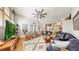 Open concept living room area with dining, kitchen, and living areas at 3506 Cordgrass Dr, Valrico, FL 33596