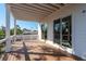 Large deck with white posts and railings at 3752 Arkansas Ne Ave, St Petersburg, FL 33703