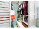 Organized closet space with shelving and ample storage at 39252 Kimberly Ave, Zephyrhills, FL 33540