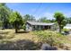 Charming single-story home with stone accents, well-maintained lawn, and mature trees providing shade at 39252 Kimberly Ave, Zephyrhills, FL 33540