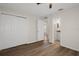 Bedroom features wood floors, a closet and a bathroom at 4315 Flexer Dr, Hernando Beach, FL 34607