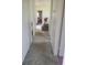 Hallway featuring neutral carpet, natural light and access to a living area with comfortable seating at 4409 W Wyoming Ave, Tampa, FL 33616