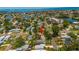 Aerial view of the home nestled in a waterfront community at 4700 Chancellor Ne St, St Petersburg, FL 33703