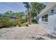 Paver patio and landscaped backyard of the home at 4700 Chancellor Ne St, St Petersburg, FL 33703