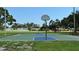 Community basketball courts with a view of a green space, trees, and neighborhood houses at 5340 Denver Ne St, St Petersburg, FL 33703