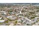 Aerial view of a multi-Gathering home with a pool in a coastal community at 600 71St Ave # 18, St Pete Beach, FL 33706