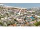 Aerial view showing a community pool and proximity to beach at 600 71St Ave # 18, St Pete Beach, FL 33706