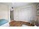 Bedroom with closet and bright walls at 600 71St Ave # 18, St Pete Beach, FL 33706