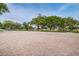 Expansive outdoor community space with brick flooring surrounded by green space and trees at 6406 Congress St, New Port Richey, FL 34653