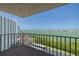 The large private balcony has amazing panoramic views of the harbor and surrounding area at 7050 Sunset S Dr # 1401, South Pasadena, FL 33707