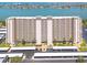 Large condo complex with multiple floors, parking, and views of the bay at 7050 Sunset S Dr # 1401, South Pasadena, FL 33707