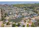 An aerial view of the canal-filled neighborhood highlighting the many waterfront properties at 8711 Thornwood Ln, Tampa, FL 33615