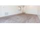 Spacious living room with carpet, an open layout, and a pass-through bar at 9524 Newdale Way # 101, Riverview, FL 33578