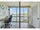 Balcony with desk, chair and lovely views of the intercoastal waterway at 1 Boca Ciega Point Blvd # 310, St Petersburg, FL 33708