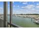 Stunning view of the marina from the condo's screened balcony, perfect for boat enthusiasts at 1 Boca Ciega Point Blvd # 310, St Petersburg, FL 33708