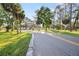 Road leading into the park with lush green grass and towering trees at 1304 Withlacoochee St, Safety Harbor, FL 34695
