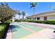 Enjoy outdoor activities with this beautiful bocce ball court surrounded by greenery at 1332 Pasadena S Ave # 208, South Pasadena, FL 33707