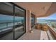 Wide balcony with seating area provides stunning ocean views at 1340 Gulf Blvd # 16A, Clearwater Beach, FL 33767