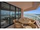 Balcony seating offers views of the water at 1340 Gulf Blvd # 16A, Clearwater Beach, FL 33767