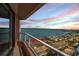Expansive balcony provides panoramic views of the ocean and nearby coastline at 1340 Gulf Blvd # 16A, Clearwater Beach, FL 33767