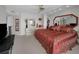 Spacious bedroom with sliding glass doors to balcony and water views at 1340 Gulf Blvd # 16A, Clearwater Beach, FL 33767