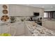 Modern kitchen with stone countertops at 1340 Gulf Blvd # 16A, Clearwater Beach, FL 33767