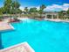Beautiful community pool with plenty of seating and a gazebo at 14137 Wake Robin Dr, Brooksville, FL 34604