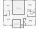 Second floor plan of the home showcasing bedroom and bathroom layout at 14137 Wake Robin Dr, Brooksville, FL 34604