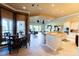 Open kitchen featuring tile floors, granite counters, and lots of space at 15101 Kestrelglen Way, Lithia, FL 33547